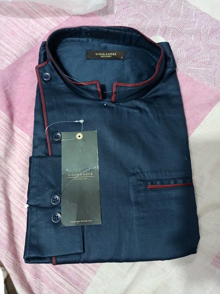 Stylish Blue Highlander Shirt
