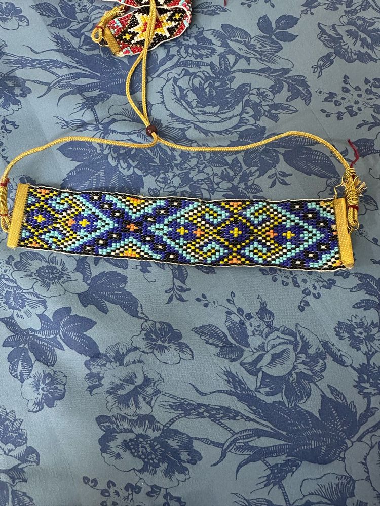 khat beaded boho necklace