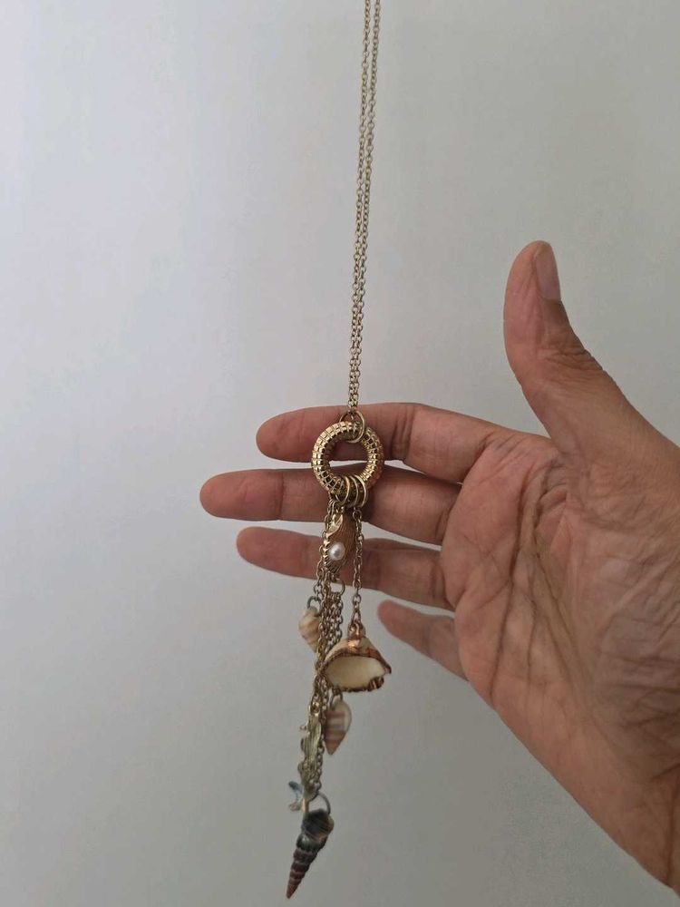 Nautical Seashell Charm Necklace