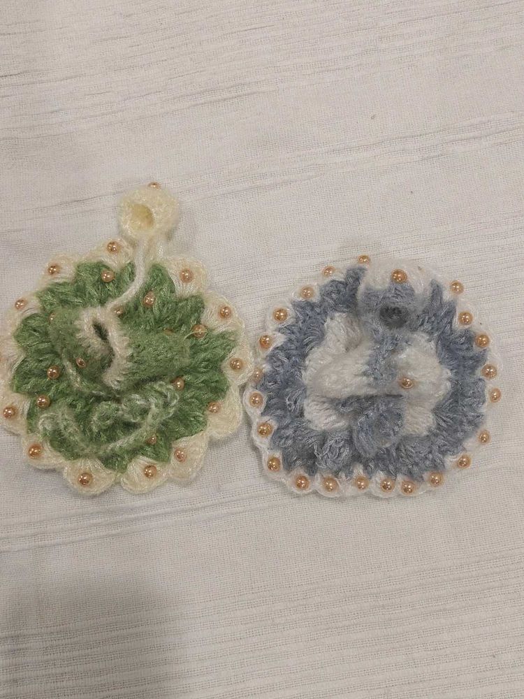 Handmade Crochet Laddu Gopal Dress Set of 2