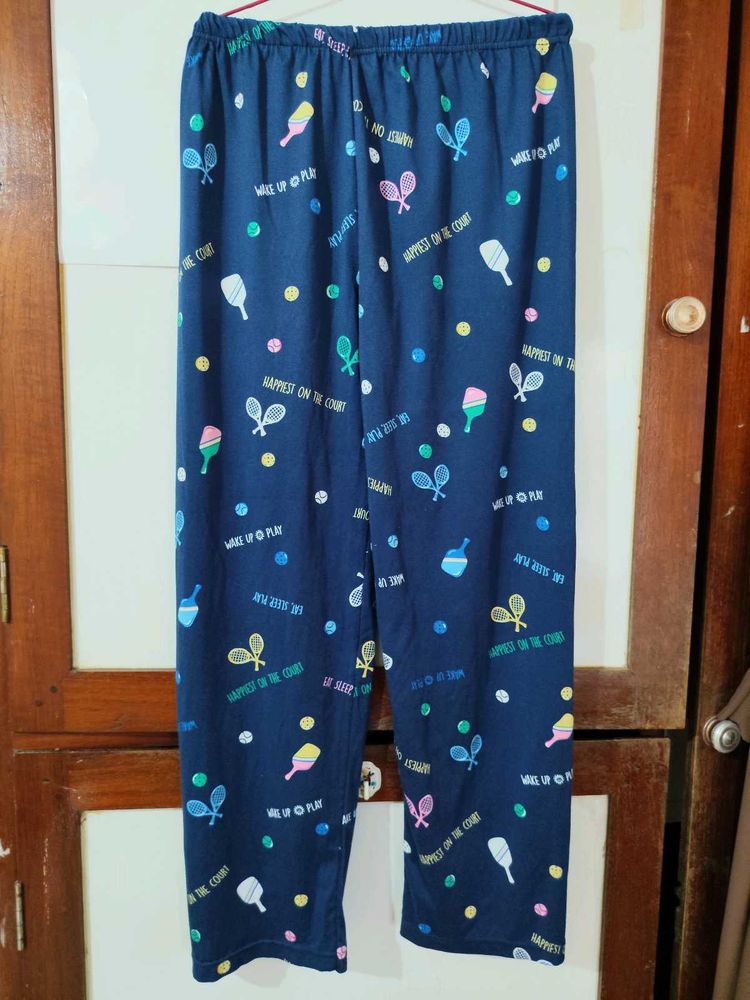 Cute Tennis Print Pajama Pants