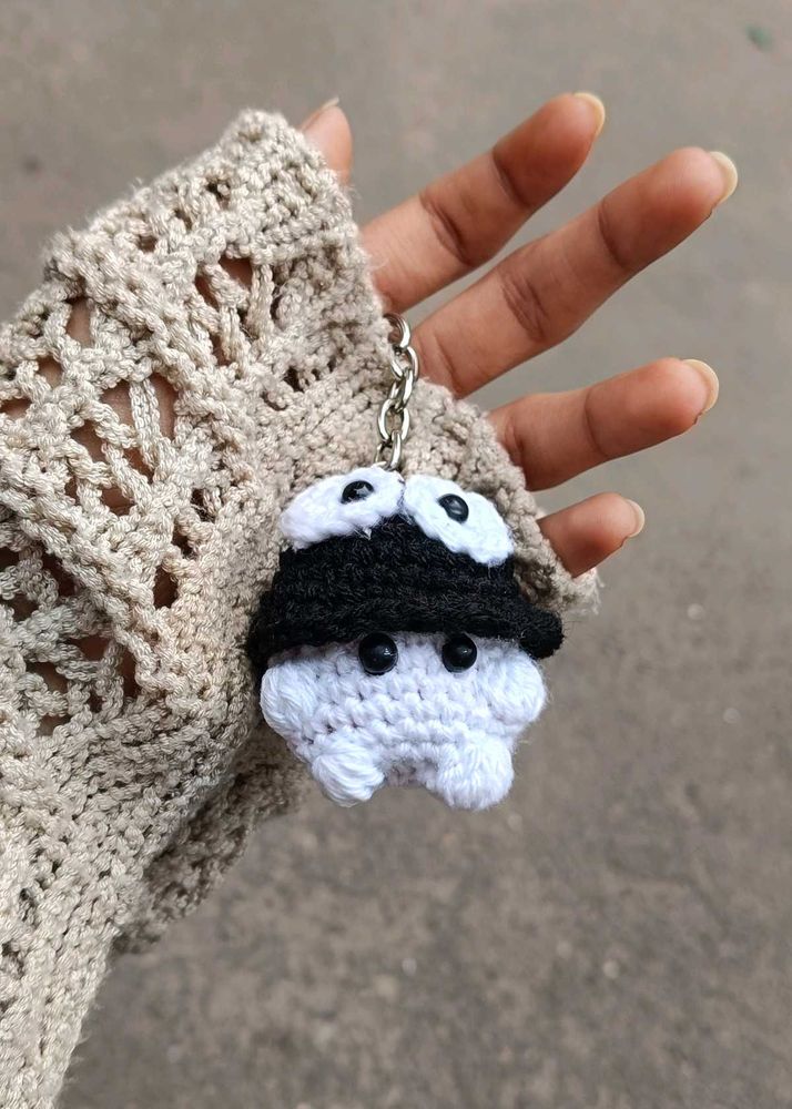 kawai mushroom keychains