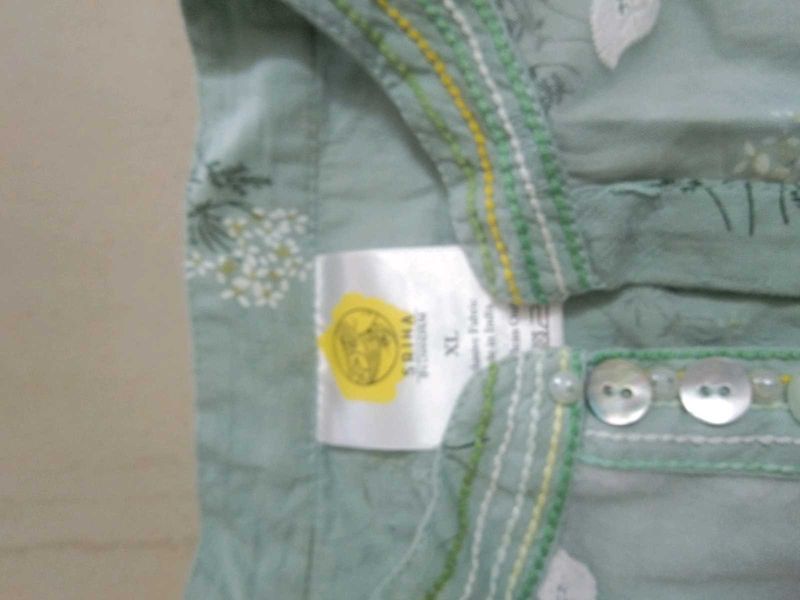 Boho Print Button-Up kurta