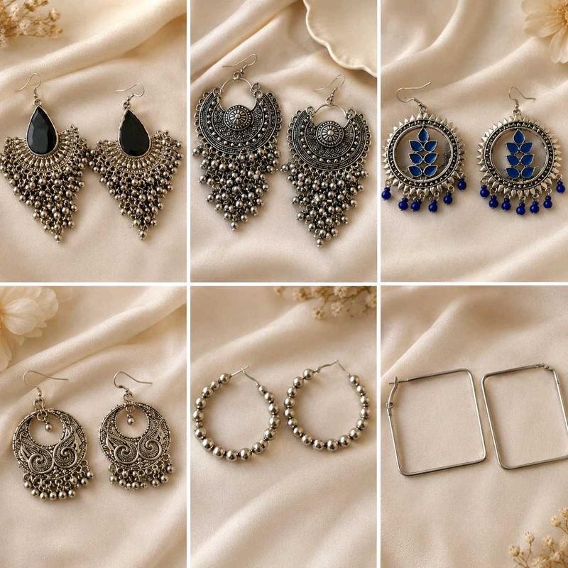 ✨ Oxidised Earrings Collection