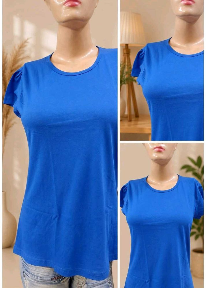 Royal Blue Short Sleeve Top