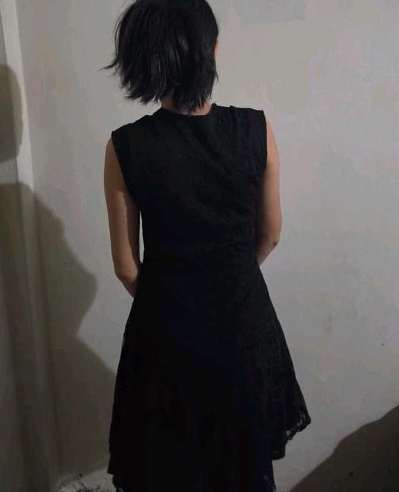 Elegant Black Lace Dress