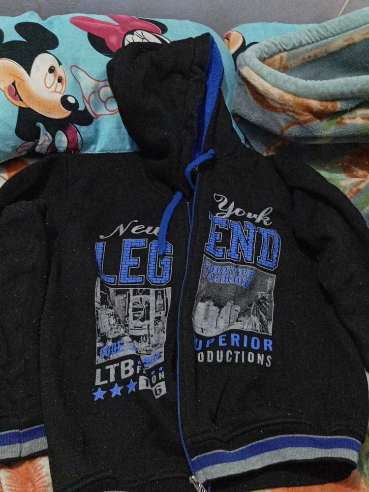 Boy's And Girl's Black "New York Legend" Hoodie