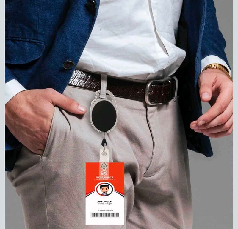 Retractable Badge Clip id card holders