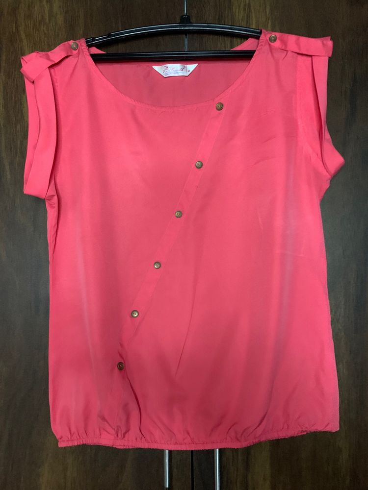 Pannkh Pink XL Crepe Top