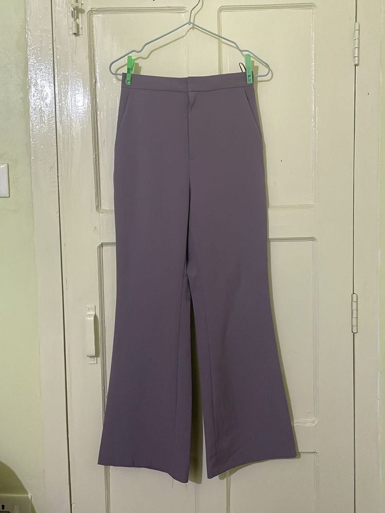 Purple Flared Pants