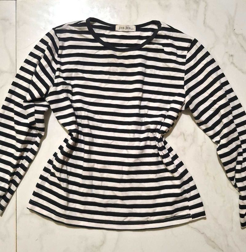 Striped Long Sleeve Top
