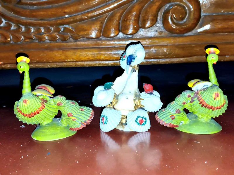 Seashell Bird Figurines
