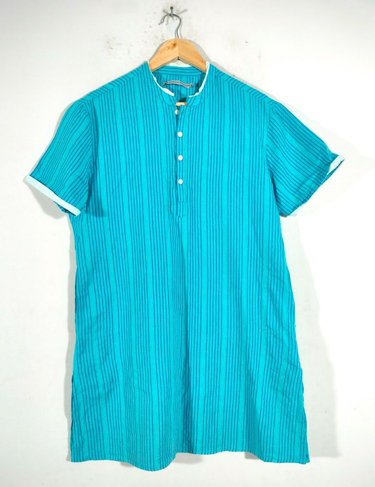 Cyan Blue Kurtas (Men's)