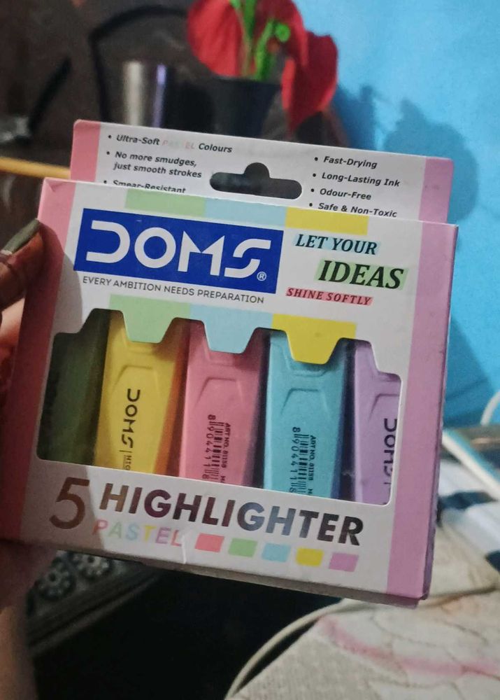DOMS Pastel Highlighters Set