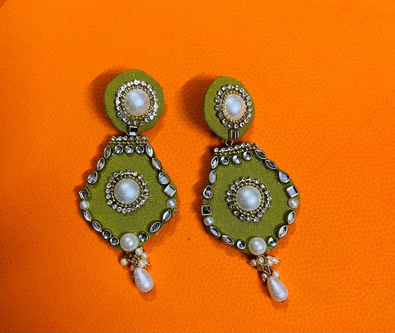 New Fabric Hand Made Earrings