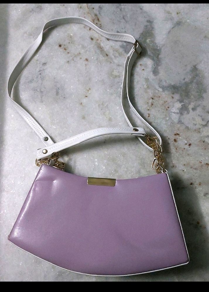 White And Lilac Bag