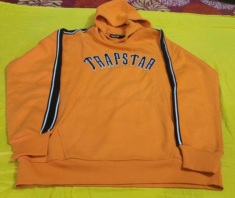 Trapstar Hoodie Orange thack suit for unisex