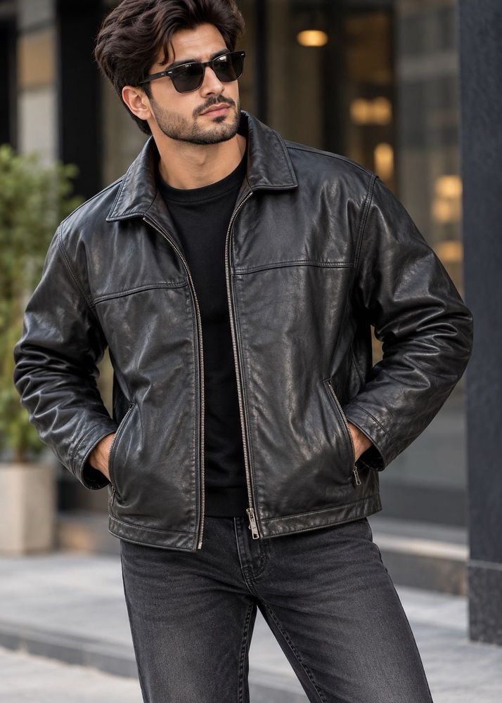Classic Black Leather Jacket
