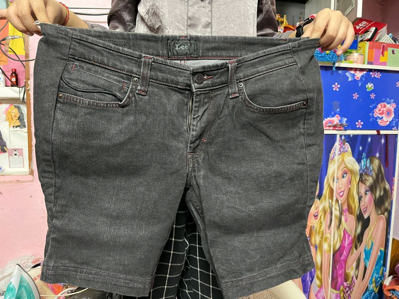 Black Denim shorts