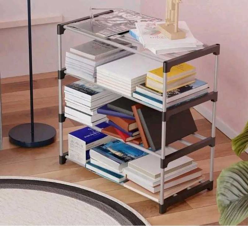 4-Tier Metal &amp; Plastic Shelf