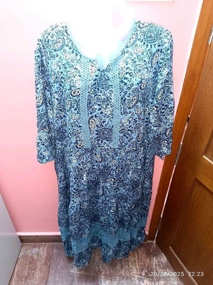 4xl  Paisley Print Dress