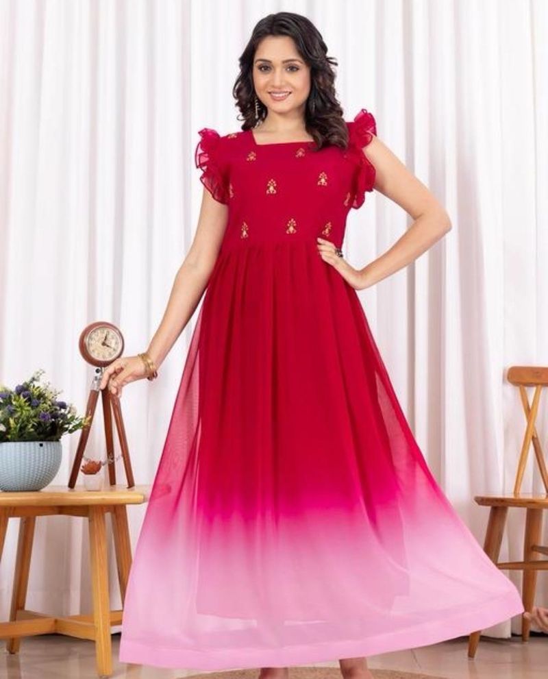 Stunning Ombre Ethnic Gown