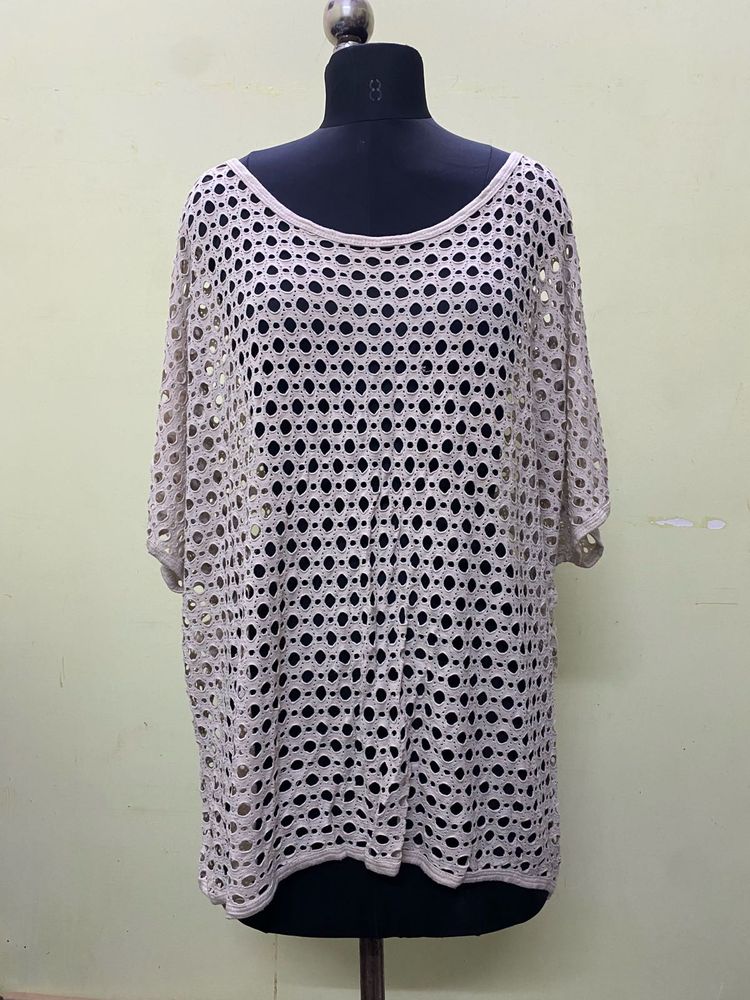 Cut-Out Knit Top