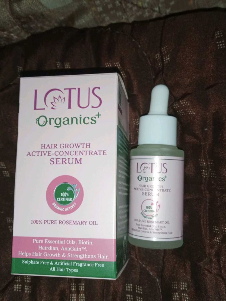 Lotus Organic+ HairGrowth Active Concentrate Serum