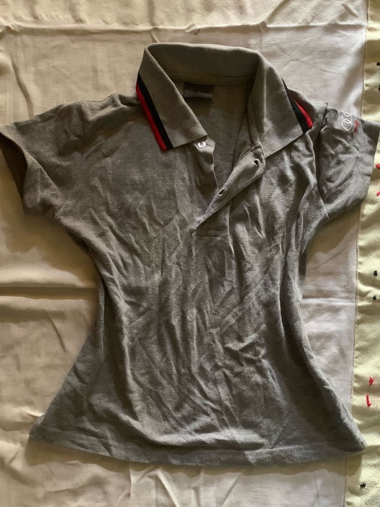 Grey Polo T-Shirt