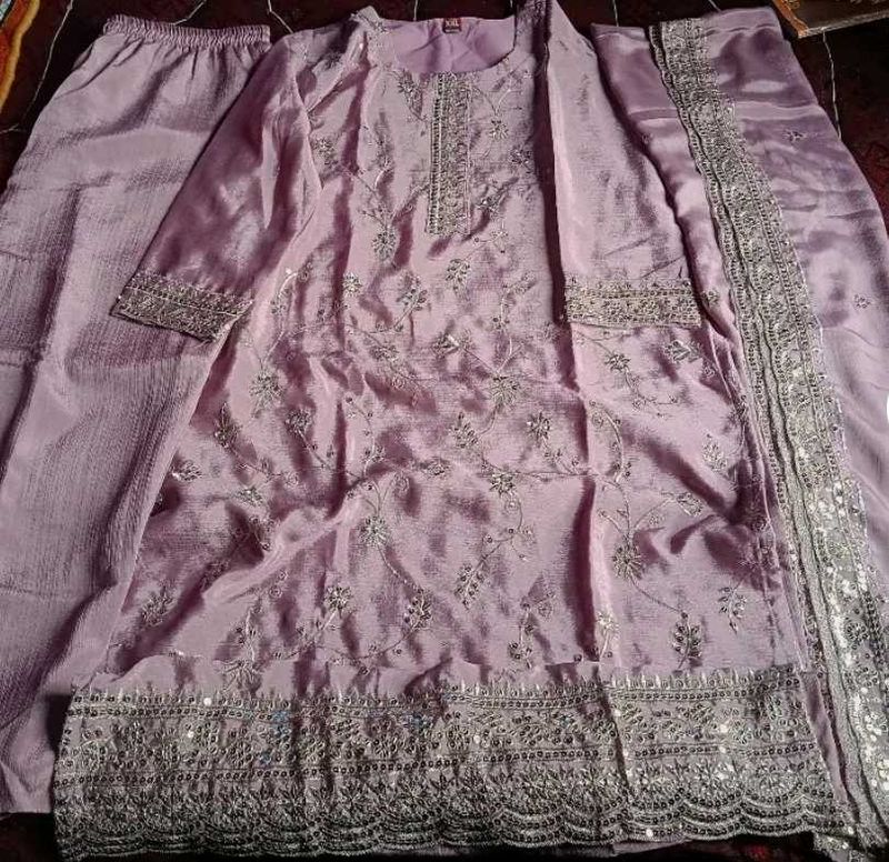 Beautiful Embellished Kurta Set with Dupatta
