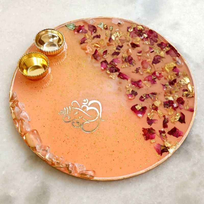 Decorative Pooja Thali Plate
