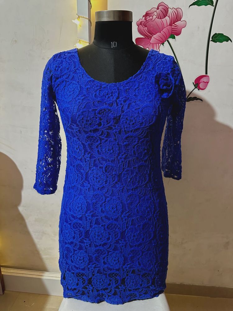 Blue Lace Cute Dress💙