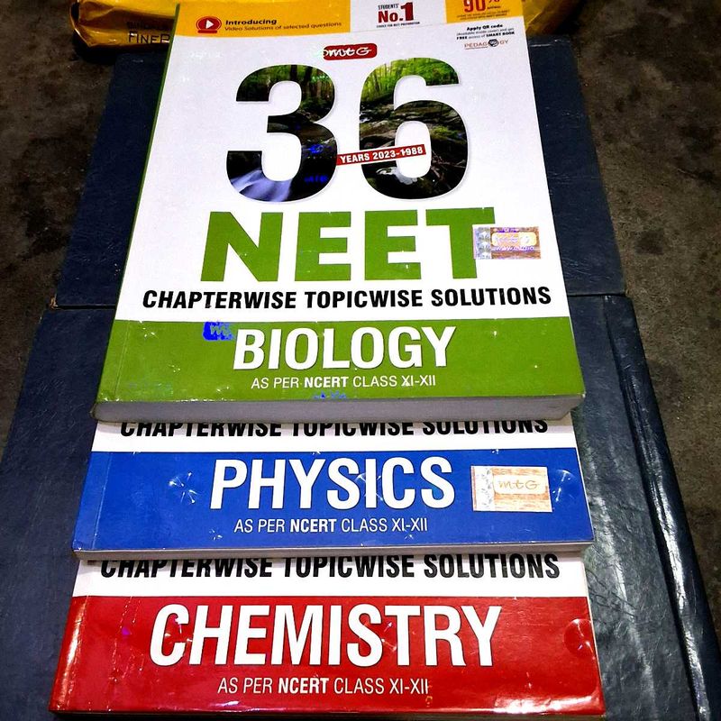NEET Biology, Physics, Chemistry Books