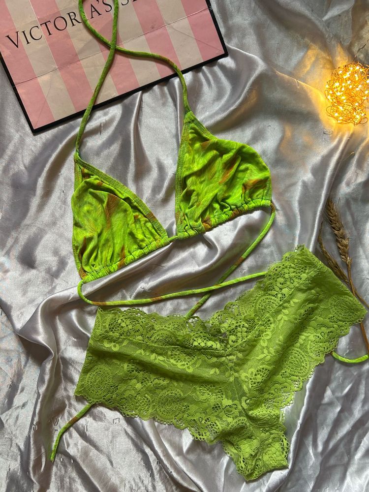 Victoria's Secret Lime Green Bikini Set