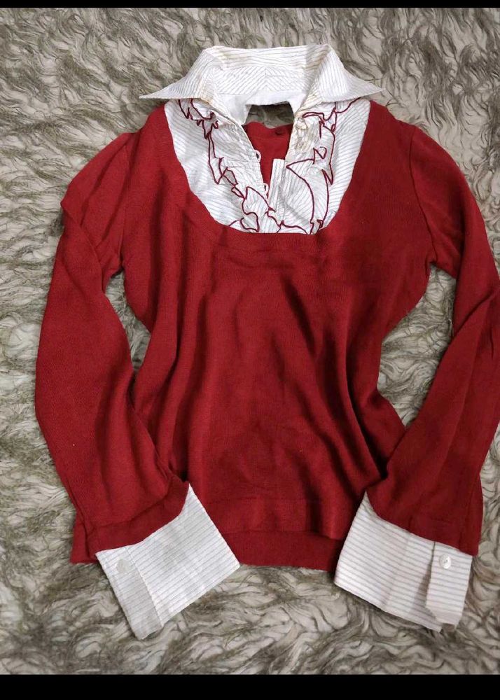 Vintage Style Layered Top