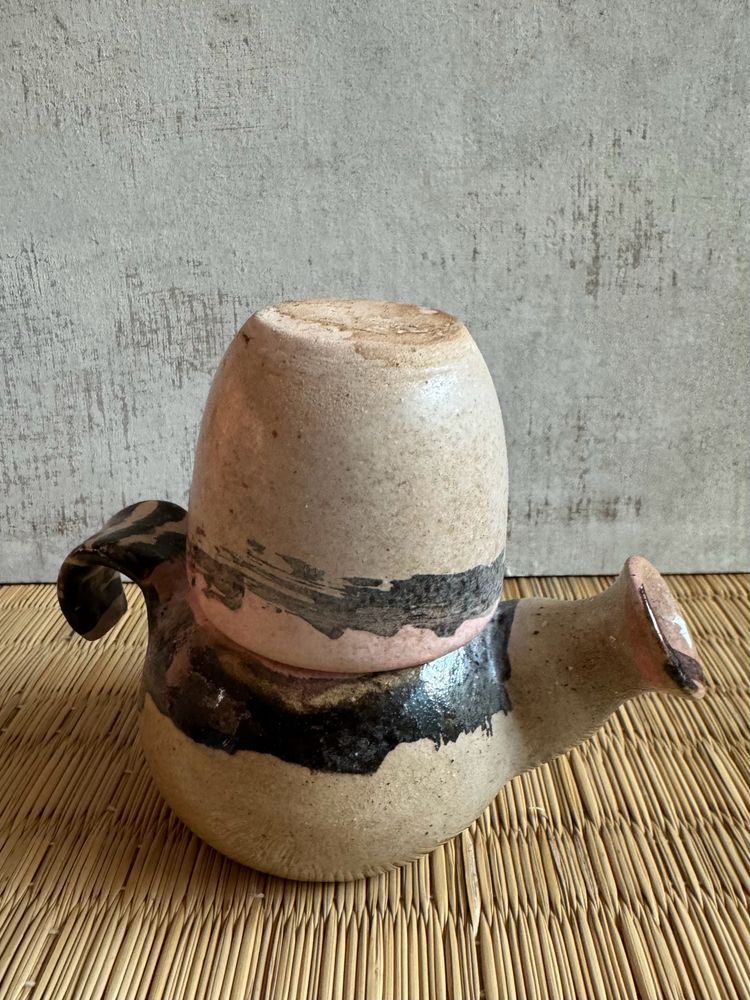 Artist Made Piggy Pot &amp; Cup