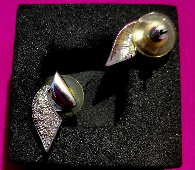Sparkling Silver Earrings