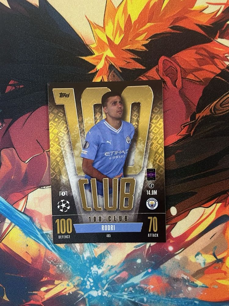 Rodri Topps 100 Club Card