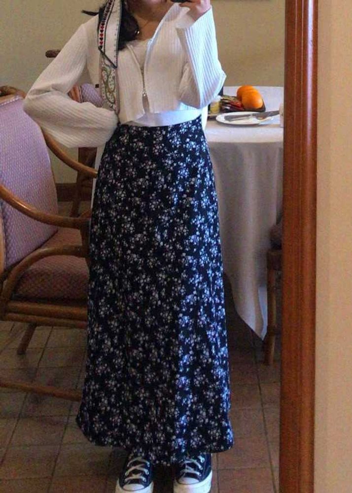 Floral Long Skirt