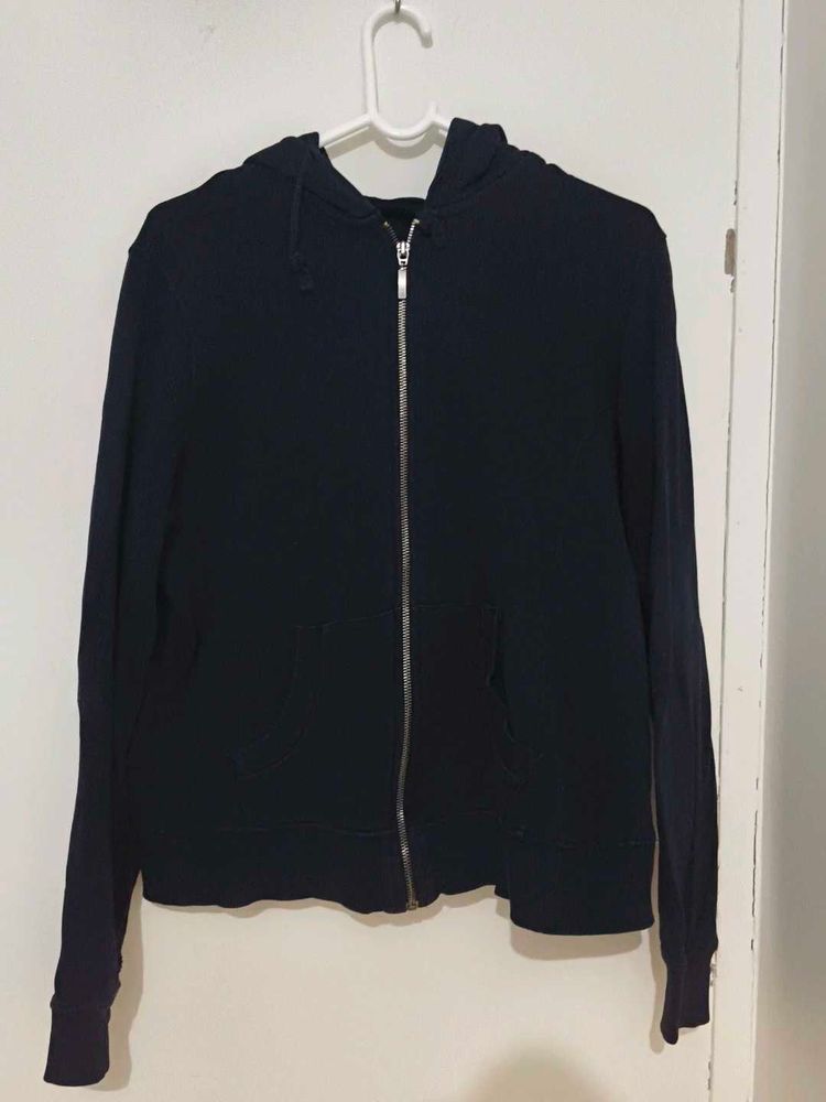 Classic Navy Zip-Up Hoodie