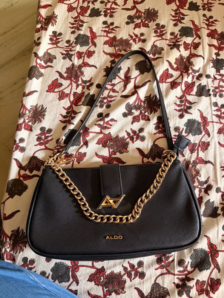 ALDO Black Chain Shoulder Bag