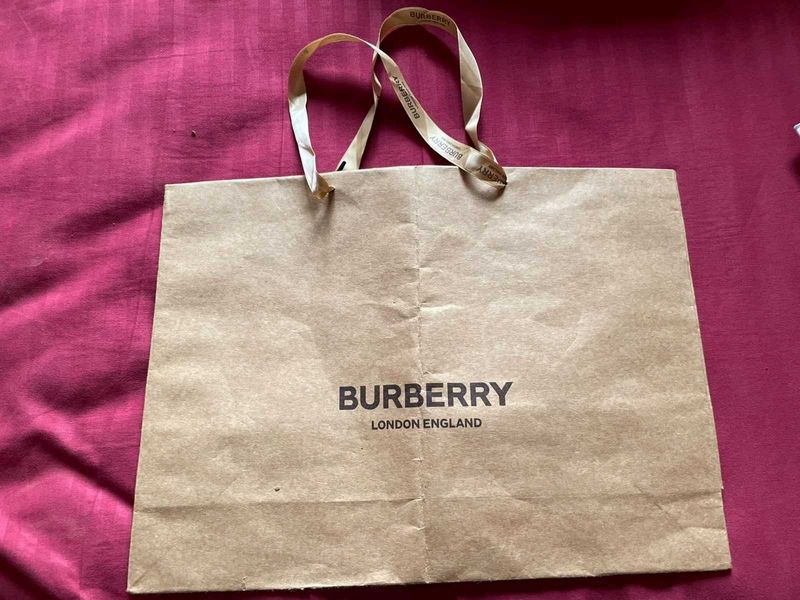 Authentic Burberry Shopping paper bag
