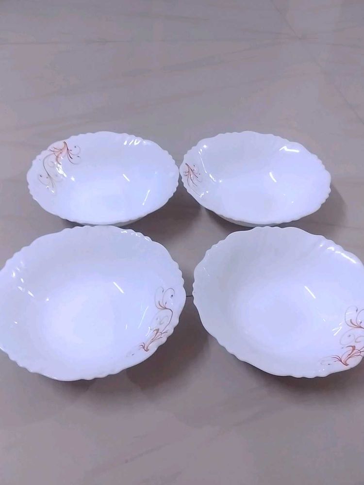 Set of  3White Oval Serving Bowls,available only 3