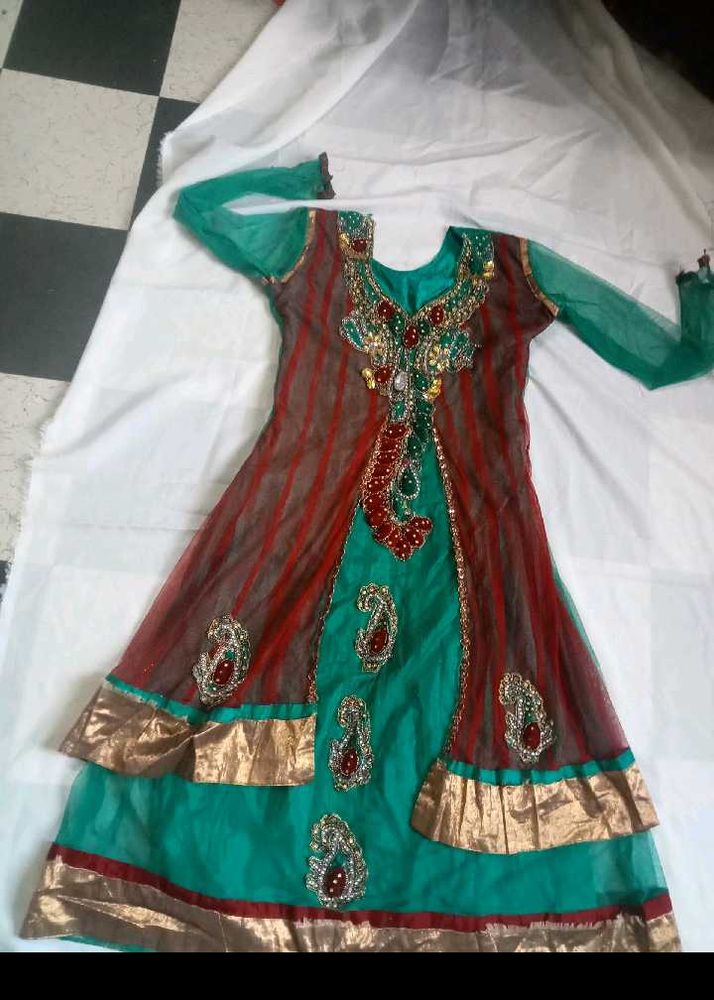 Beautiful Ethnic - Teal &amp; Maroon