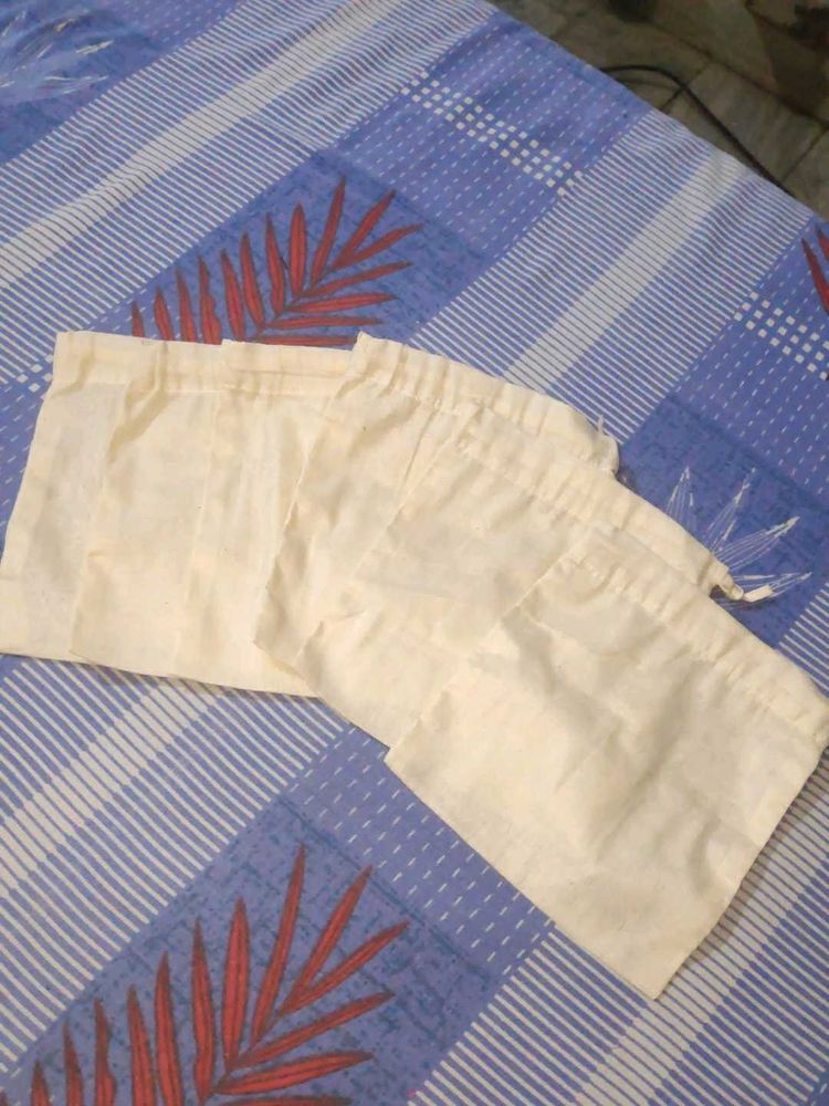 drawstring pouches set of 6 six pieaces
