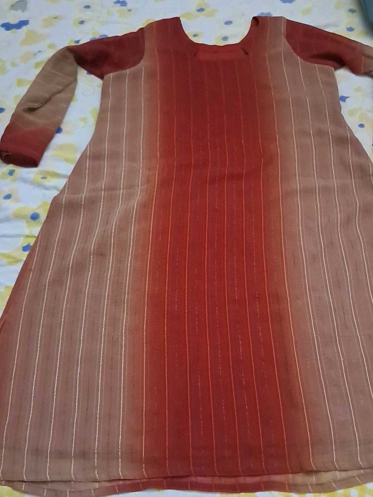 Elegant Ombre Striped Kurta