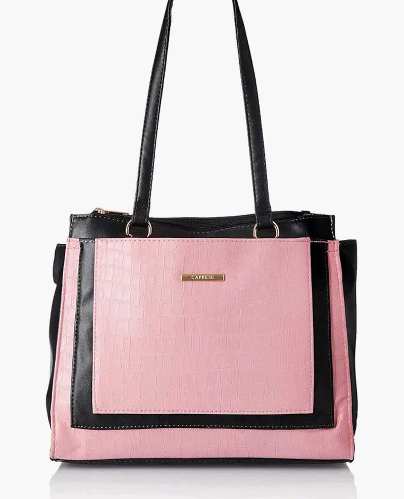 Caprese Handbag Pink Almost New Little Bit Used