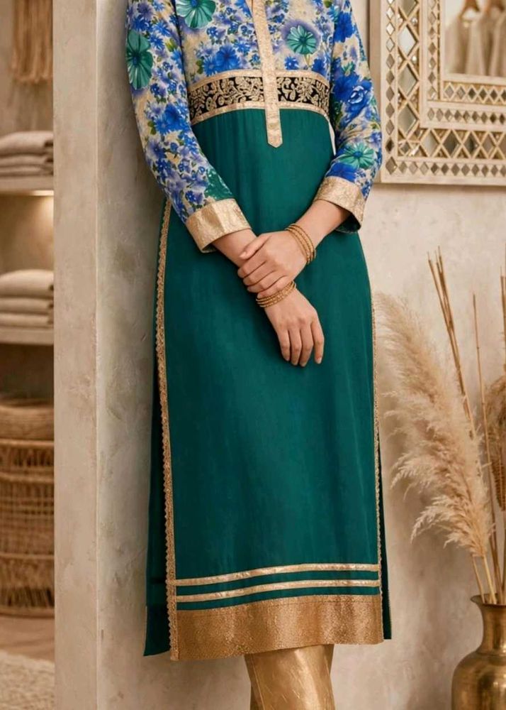 Elegant Emerald Kurta Set