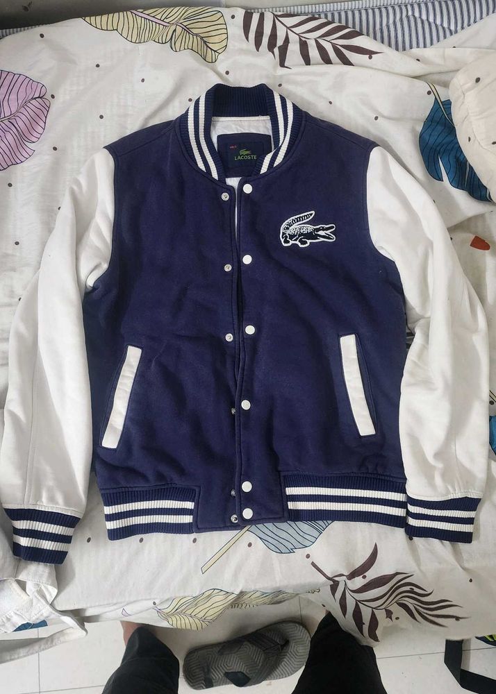 Lacoste Navy Blue Varsity Jacket