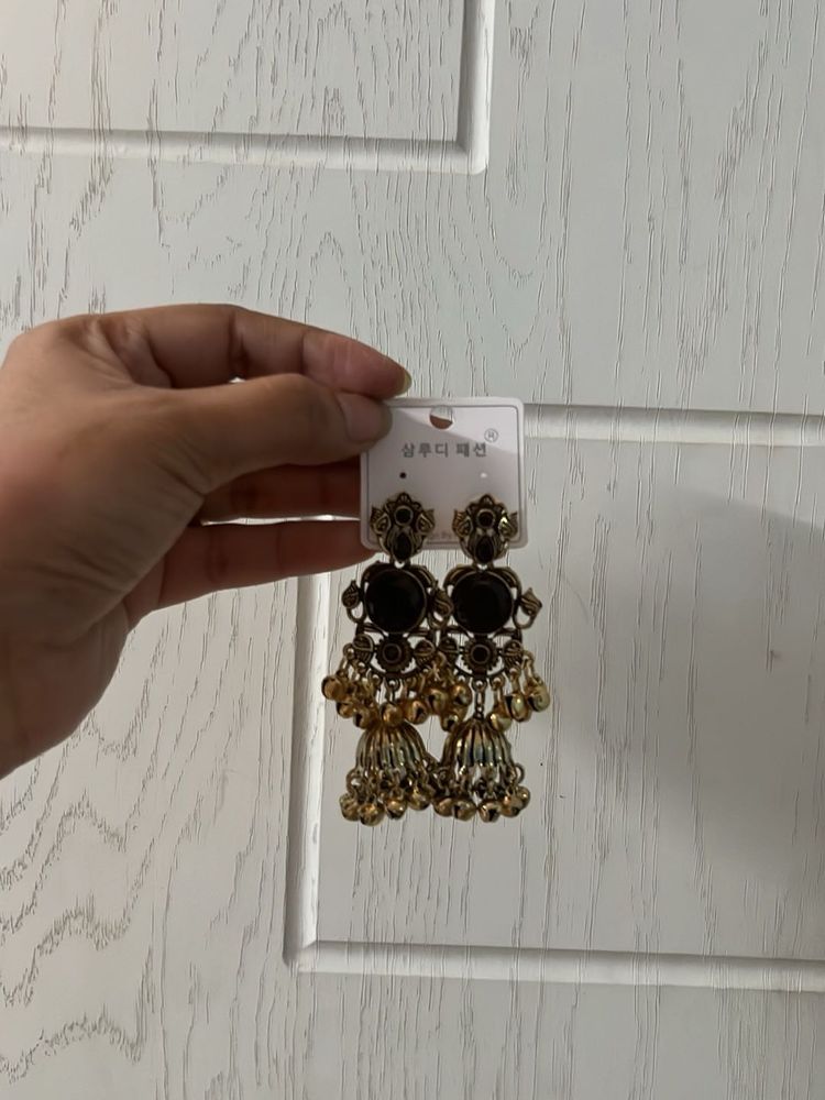 🎱✨Boho Jhumka Earrings with ghungroo ✨